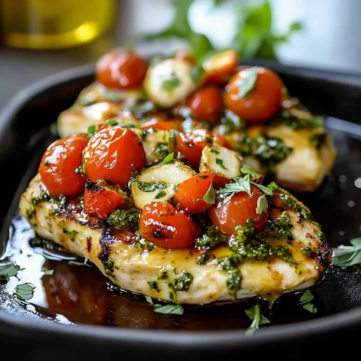 pesto bruschetta chicken