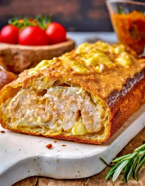 buffalo chicken garbage bread