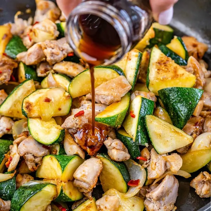 chicken zucchini stir fry
