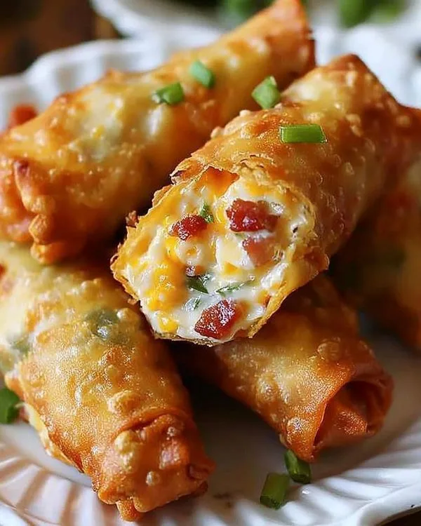 bacon jalapeno popper eggrolls 
