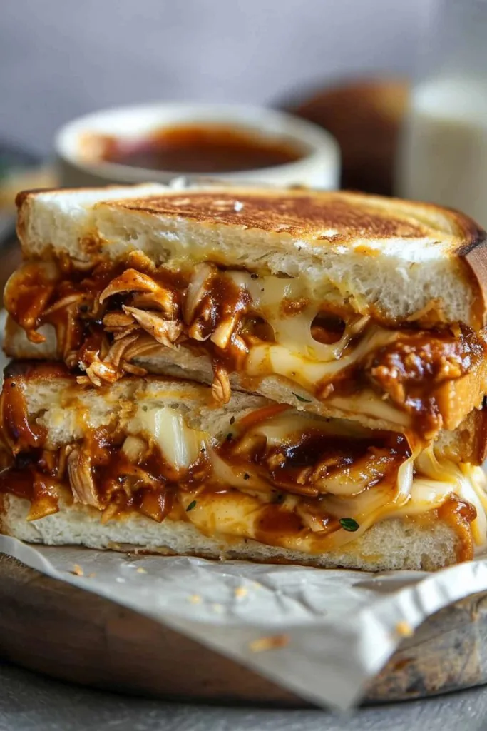 bbq chicken grilled cheese