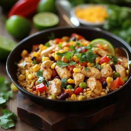 southwest chicken and rice