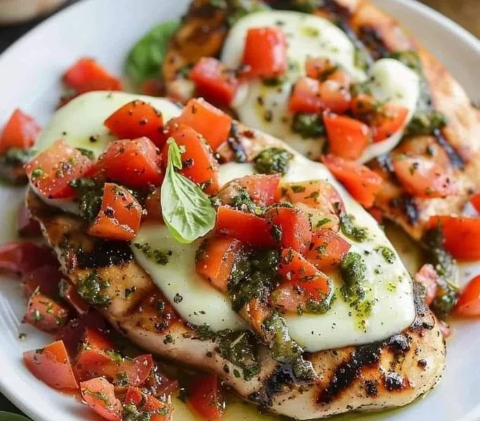 pesto bruschetta chicken