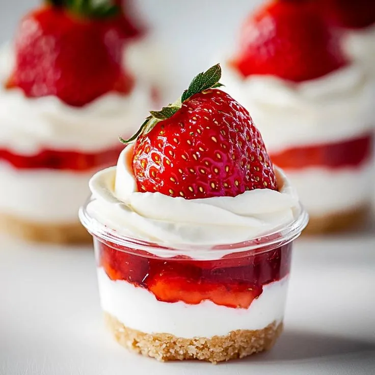 Strawberry Crunch Cheesecake Cups