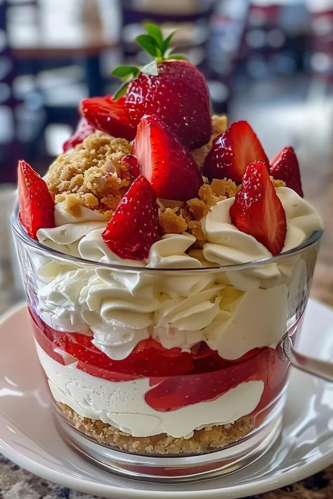 Strawberry Crunch Cheesecake Cups