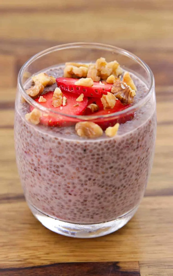 Strawberry Chia Seed Pudding