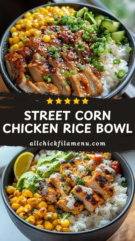 Street Corn Chicken Rice Bowl