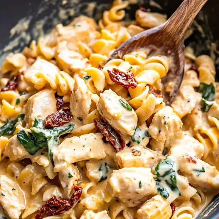 Creamy Sun Dried Tomato Chicken Pasta