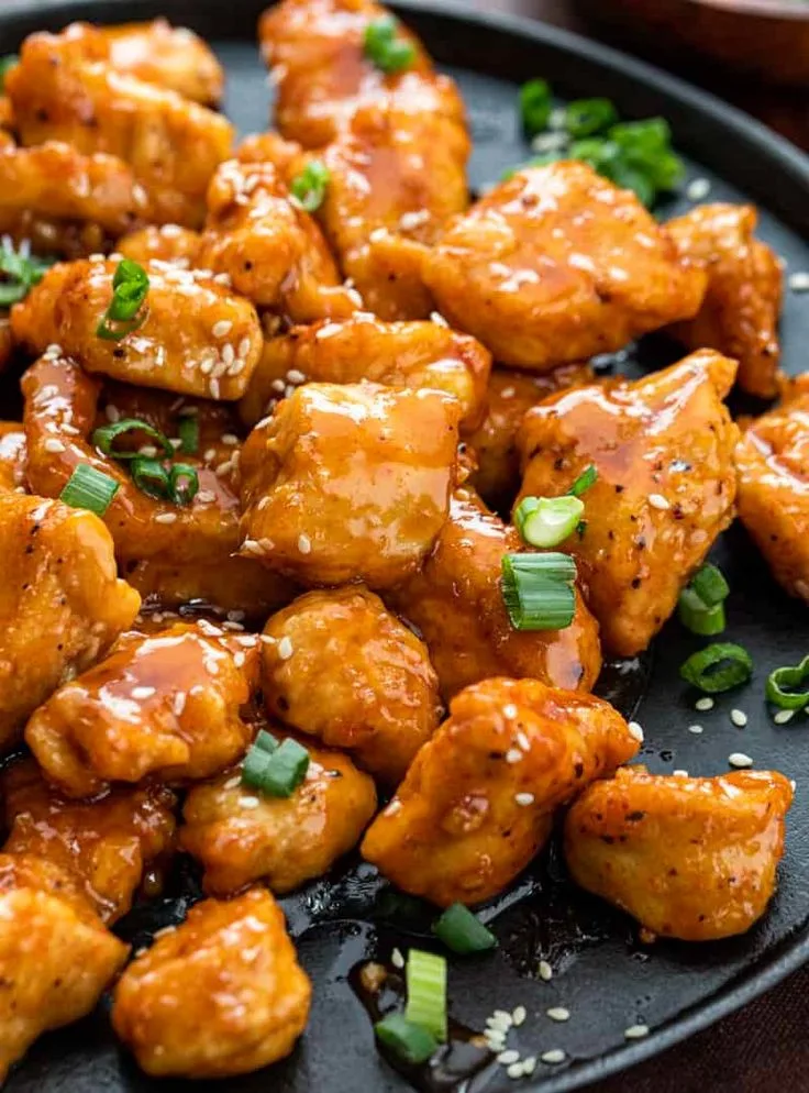 sweet chili chicken and vegetables