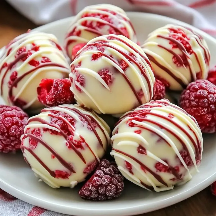 Raspberry Cheesecake Balls