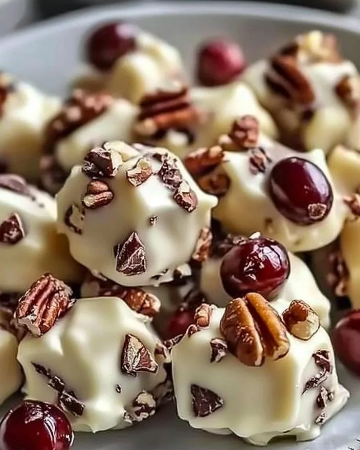 White Chocolate Cranberry Pecan Clusters Recipe: A Sweet, Nutty, and Festive No-Bake Treat White Chocolate Cranberry Pecan Clusters