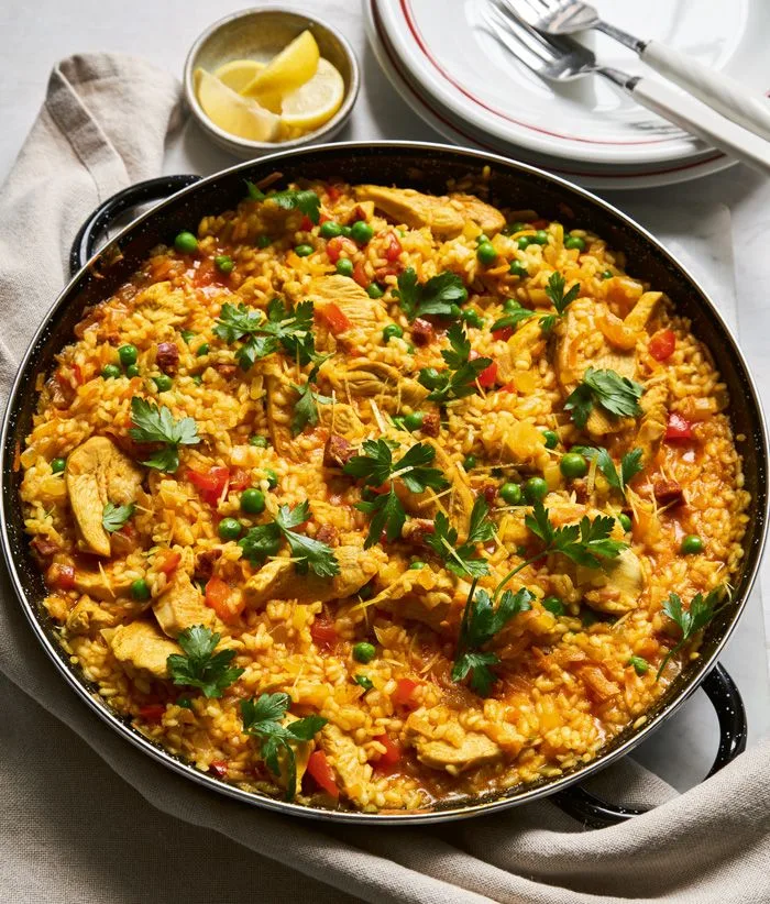 one pot chicken chorizo paella