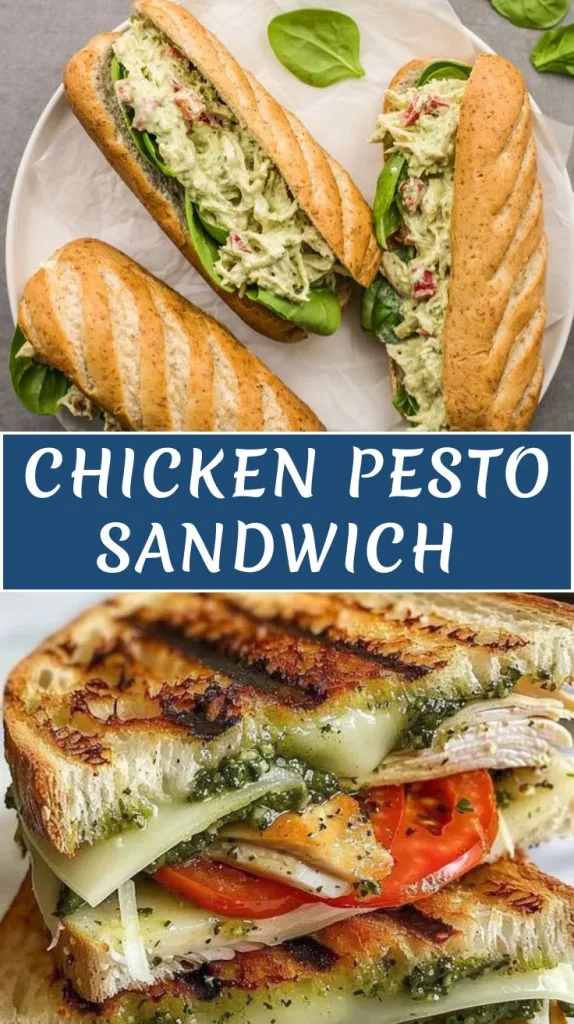 chicken pesto sandwich