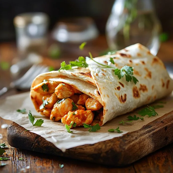 spicy buffalo chicken wraps