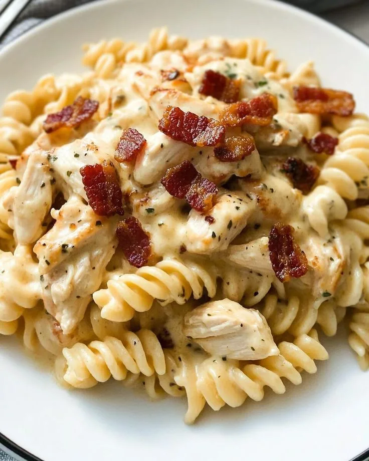 cheddar bacon ranch chicken pasta