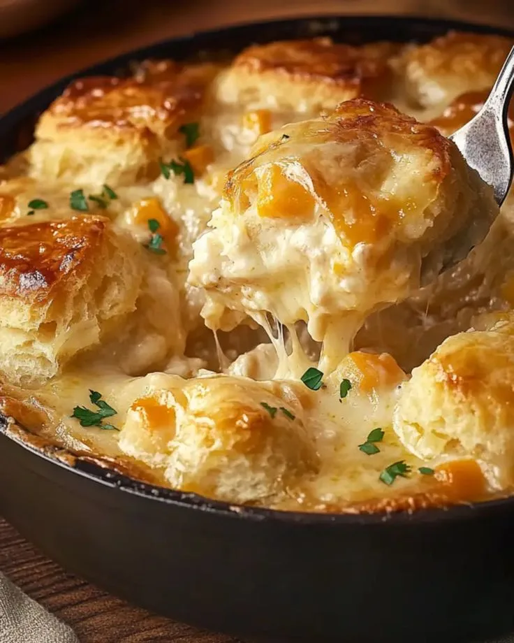 cheddar bay biscuit chicken pot pie
