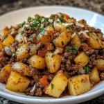 ground beef and potatoes skillet
