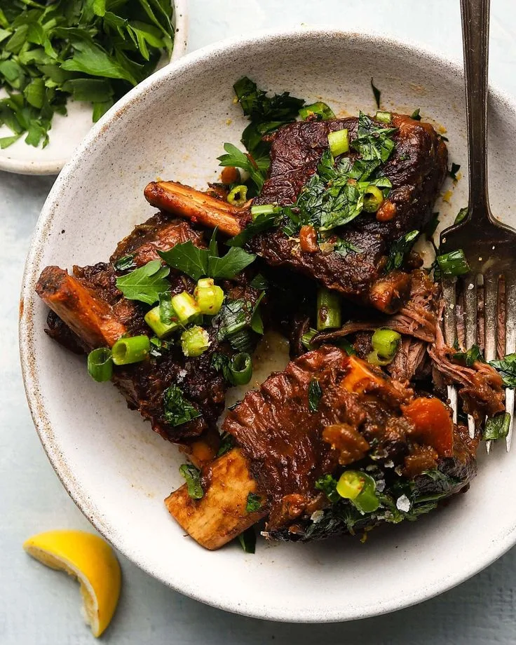 Red Wine Cranberry Braised Short Ribs